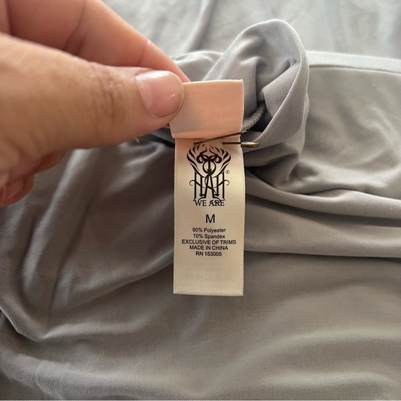 We Are HAH Southern Lady Dress in Silver Blue - Picture 5 of 10